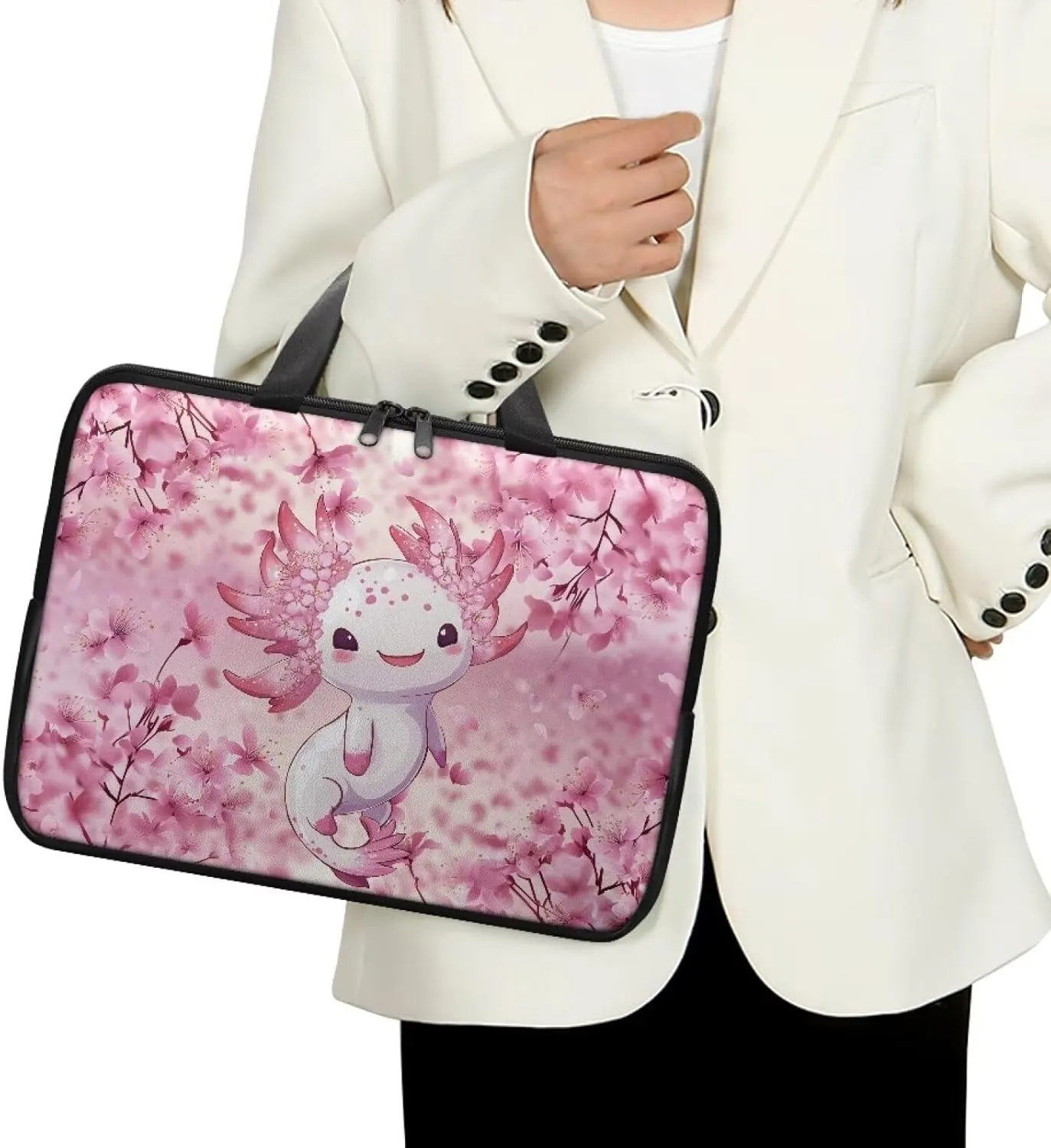 Laptop Bag for Kids Portable Computer Briefcase Leather Bag Water-Resistant Laptop Bag for Teen Boy