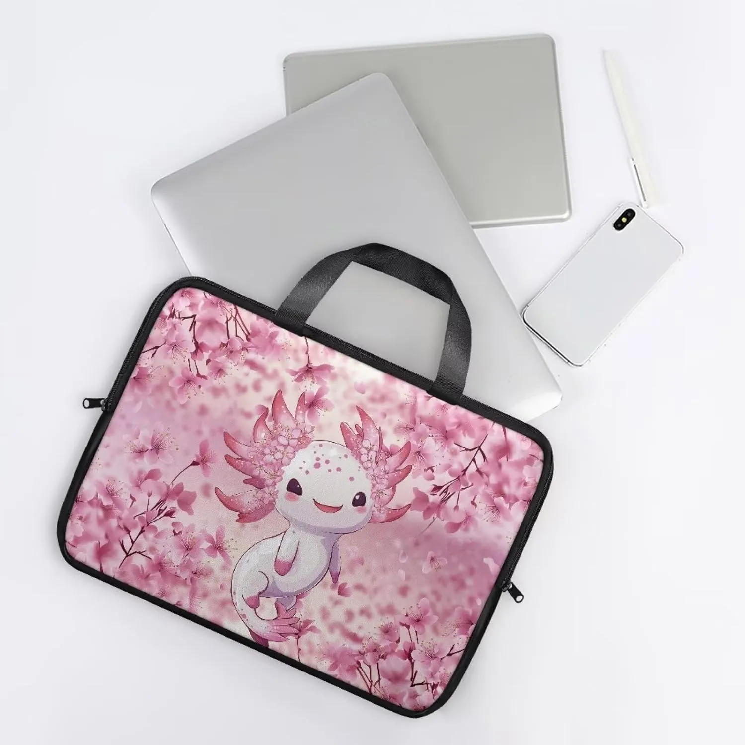 Laptop Bag for Kids Portable Computer Briefcase Leather Bag Water-Resistant Laptop Bag for Teen Boy