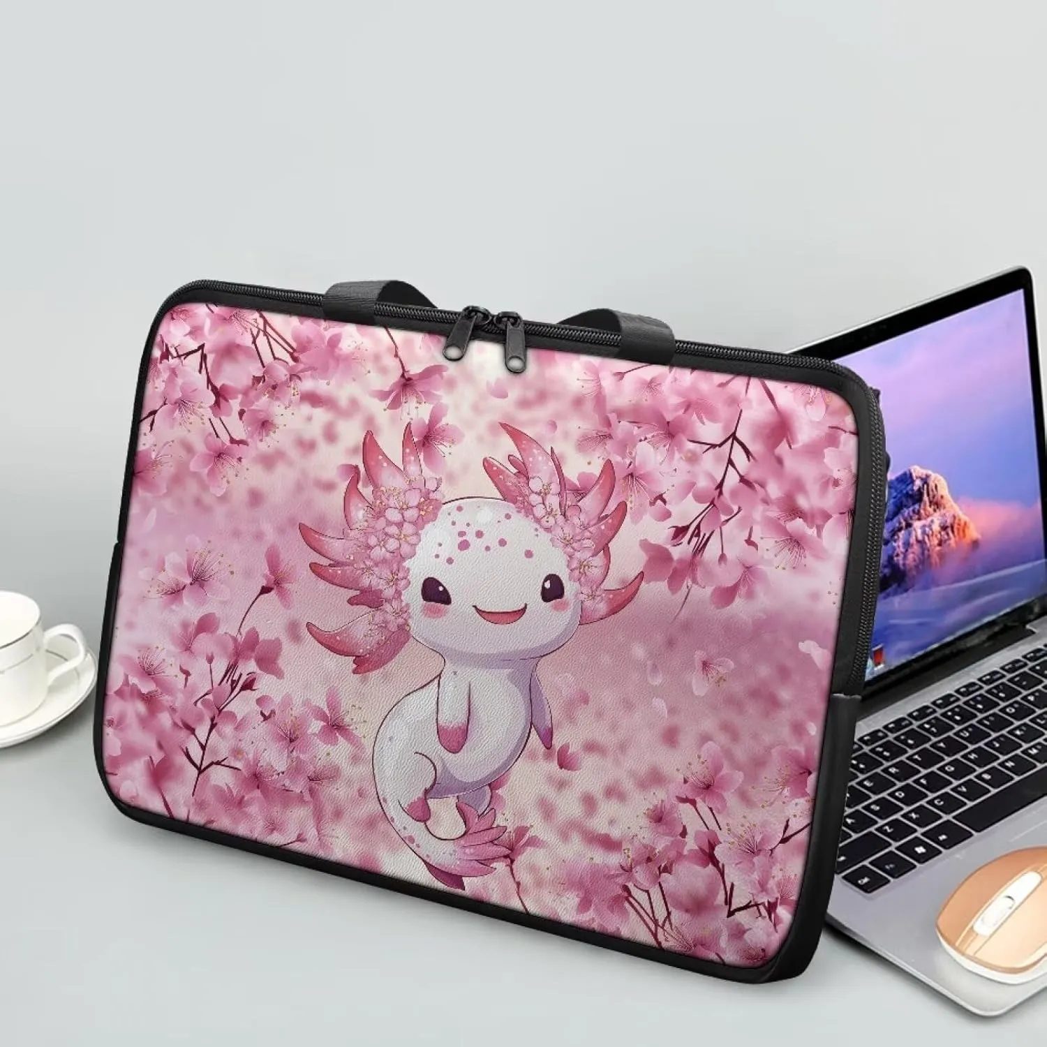 Laptop Bag for Kids Portable Computer Briefcase Leather Bag Water-Resistant Laptop Bag for Teen Boy