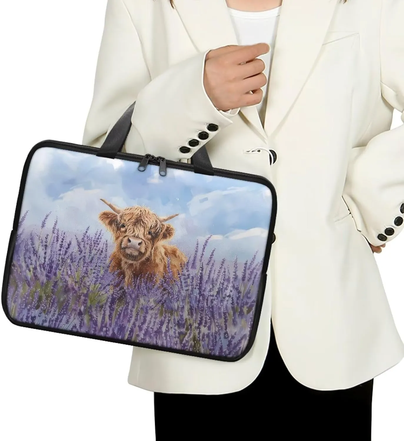 Laptop Bag for Kids Portable Computer Briefcase Leather Bag Water-Resistant Laptop Bag for Teen Boy