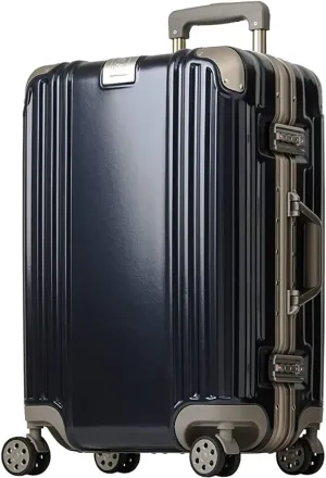 LEGEND WALKER Durable AluminumFrame Luggage 21-inch, Granz Navy, 5509-48-MAT-NV