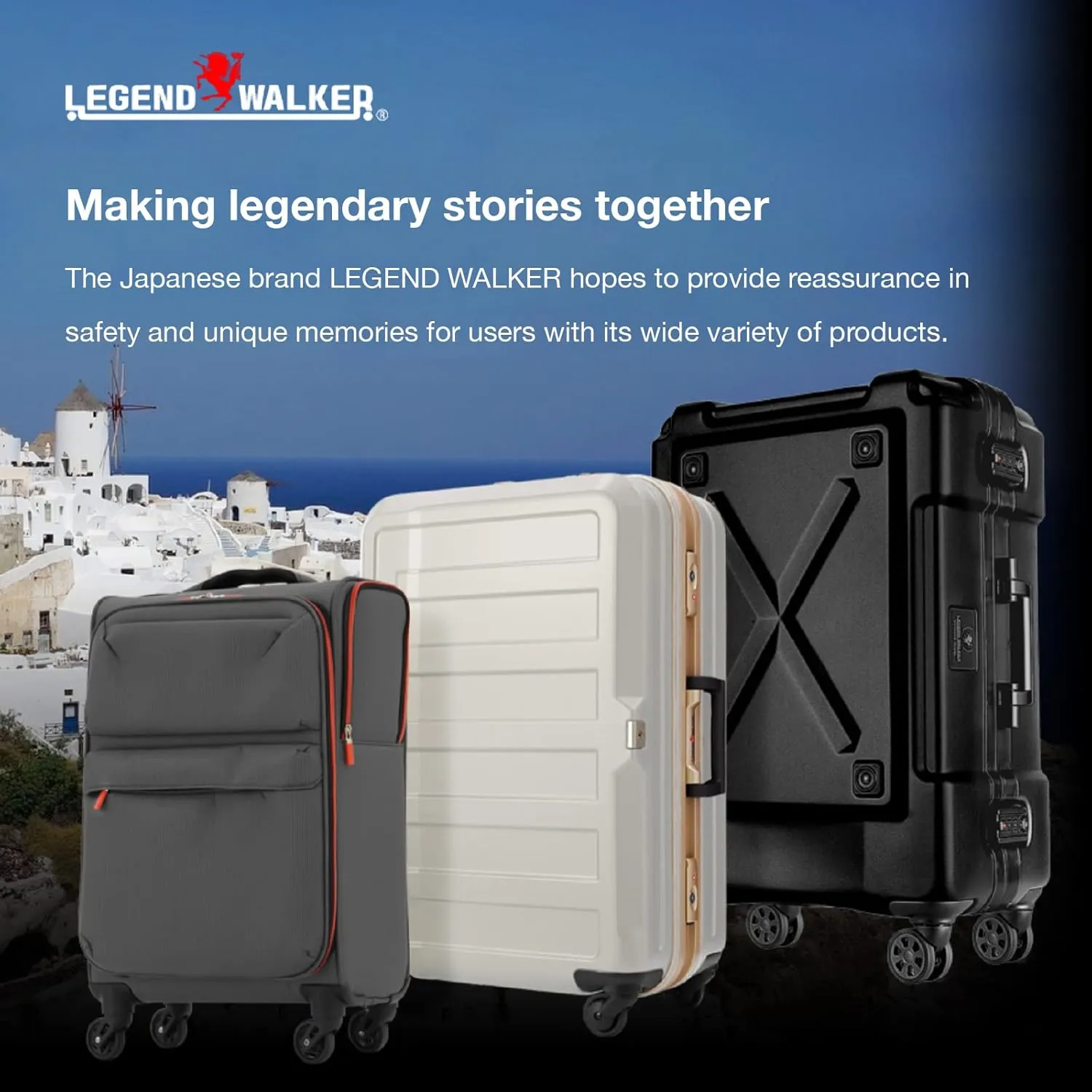 LEGEND WALKER Durable AluminumFrame Luggage 21-inch, Granz Navy, 5509-48-MAT-NV