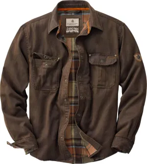 Legendary Whitetails Journeyman Shirt Jacket Flannel Lined Shacket for Men Water-Resistant Coat Rugged Fall Clothing