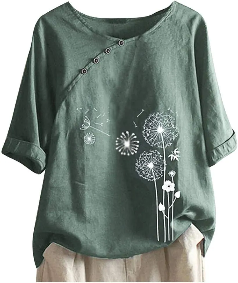 Linen Mens Shirts Summer Tops for Women 2025 Trendy Vacation 3XLt Shirts for Men Big and Tall Funny