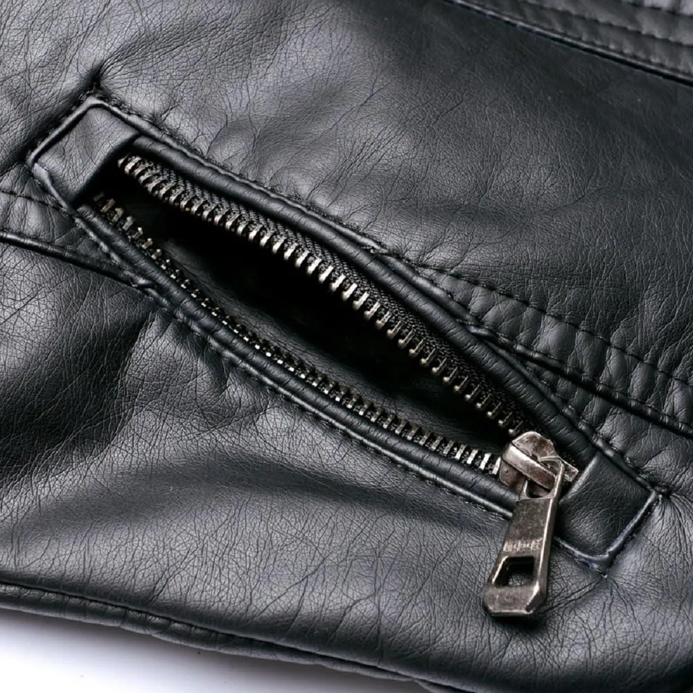 LJYH Boys Leather Jackets New Spring Children Collar Motorcycle Faux Leather Zipper Coats