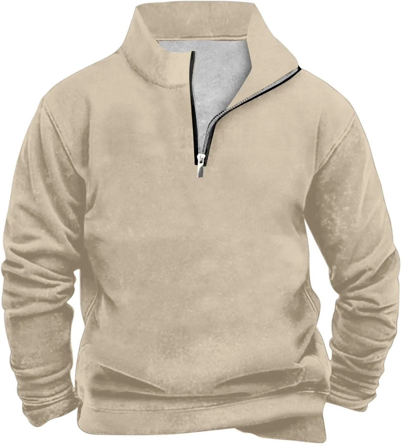 Long Sleeve Tee Shirts for Men Cotton Men's Casual Slim Fit Turtleneck T Shirts Lightweight Basic Cotton Pullovers