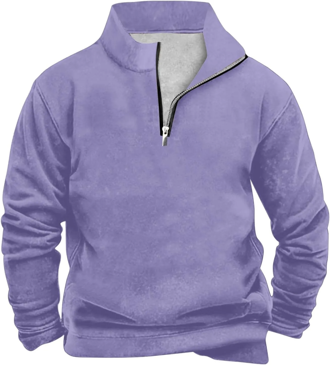 Long Sleeve Tee Shirts for Men Cotton Men's Casual Slim Fit Turtleneck T Shirts Lightweight Basic Cotton Pullovers