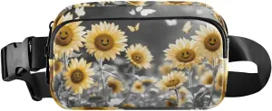 Lovely Sunflowers Fanny Pack Water Resistant Waist Pack Sling Bag Purse for Women Men Travel Hiking