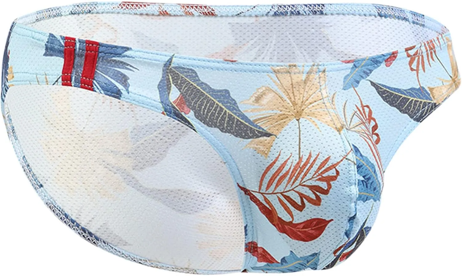 Low Rise Briefs for Men U Pouch Fashion Underwear Stretchy Print Briefs Mens Sexy Swimwear Trunks