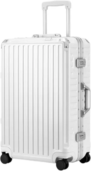 Luggage Hard Shell Checked Luggage With Aluminum FrameNo Zipper Suitcase With Spinner Wheels Trolley Suitcase (Color : C, Size : 20in)