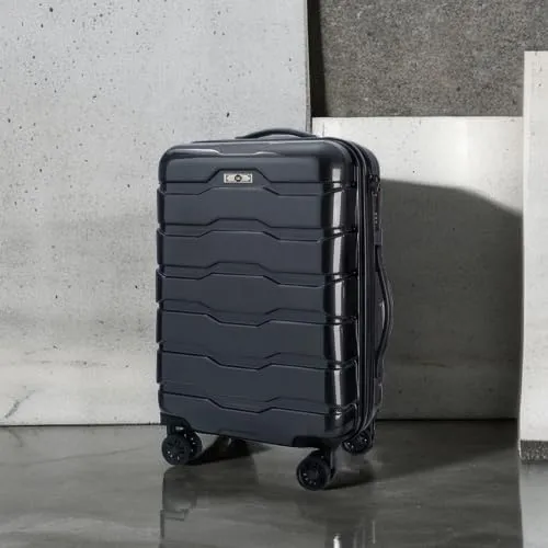 Luggage Sets ABS PC Hardshell 3pcs Clearance Luggage Hardside Lightweight Durable Suitcase sets Spinner Wheels Suitcase with TSA Lock (20/24/28),green (Black)
