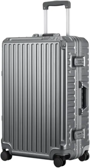 Luggage Suitcase Carry On Luggage Hard Shell Checked Luggage with Aluminum Frame,No Zipper Suitcase with Spinner Wheels Checked Luggage
