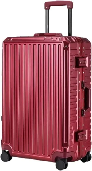 Luggage Suitcase Carry On Luggage Hard Shell Checked Luggage with Aluminum Frame,No Zipper Suitcase with Spinner Wheels Checked Luggage