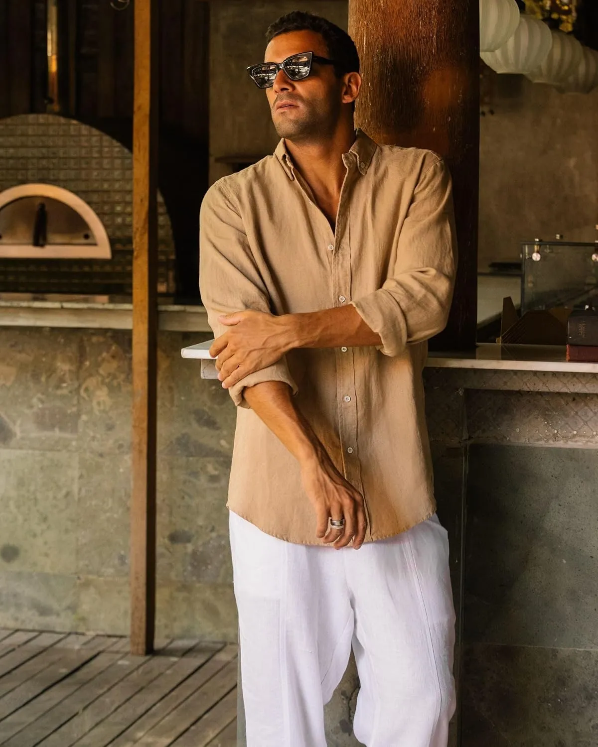 Magic Linen - Shirt Sintra, Linen Shirt for Men, Linen Lightweight Shirt, 100% Flax Linen Shirt, Classic Linen Shirt