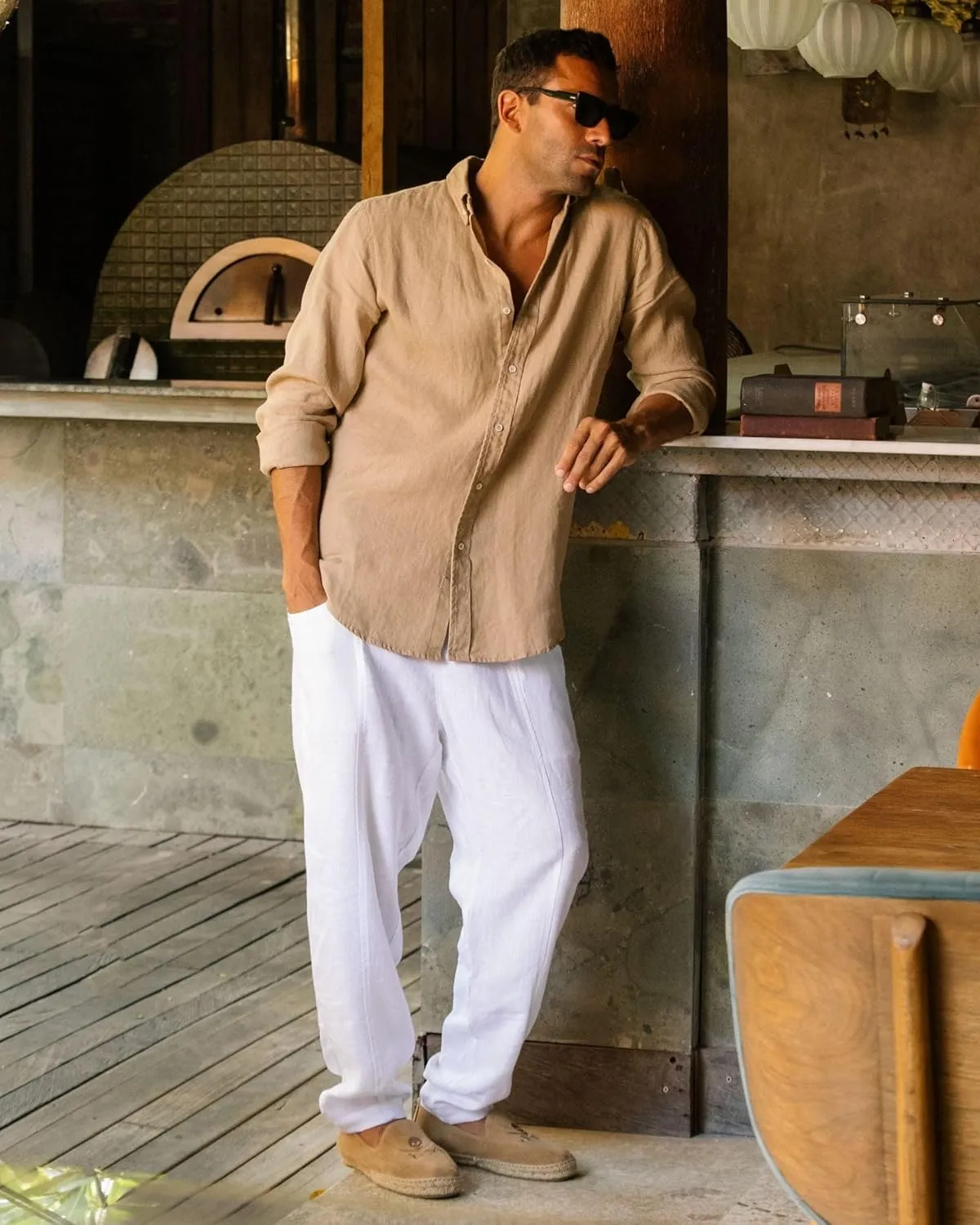 Magic Linen - Shirt Sintra, Linen Shirt for Men, Linen Lightweight Shirt, 100% Flax Linen Shirt, Classic Linen Shirt