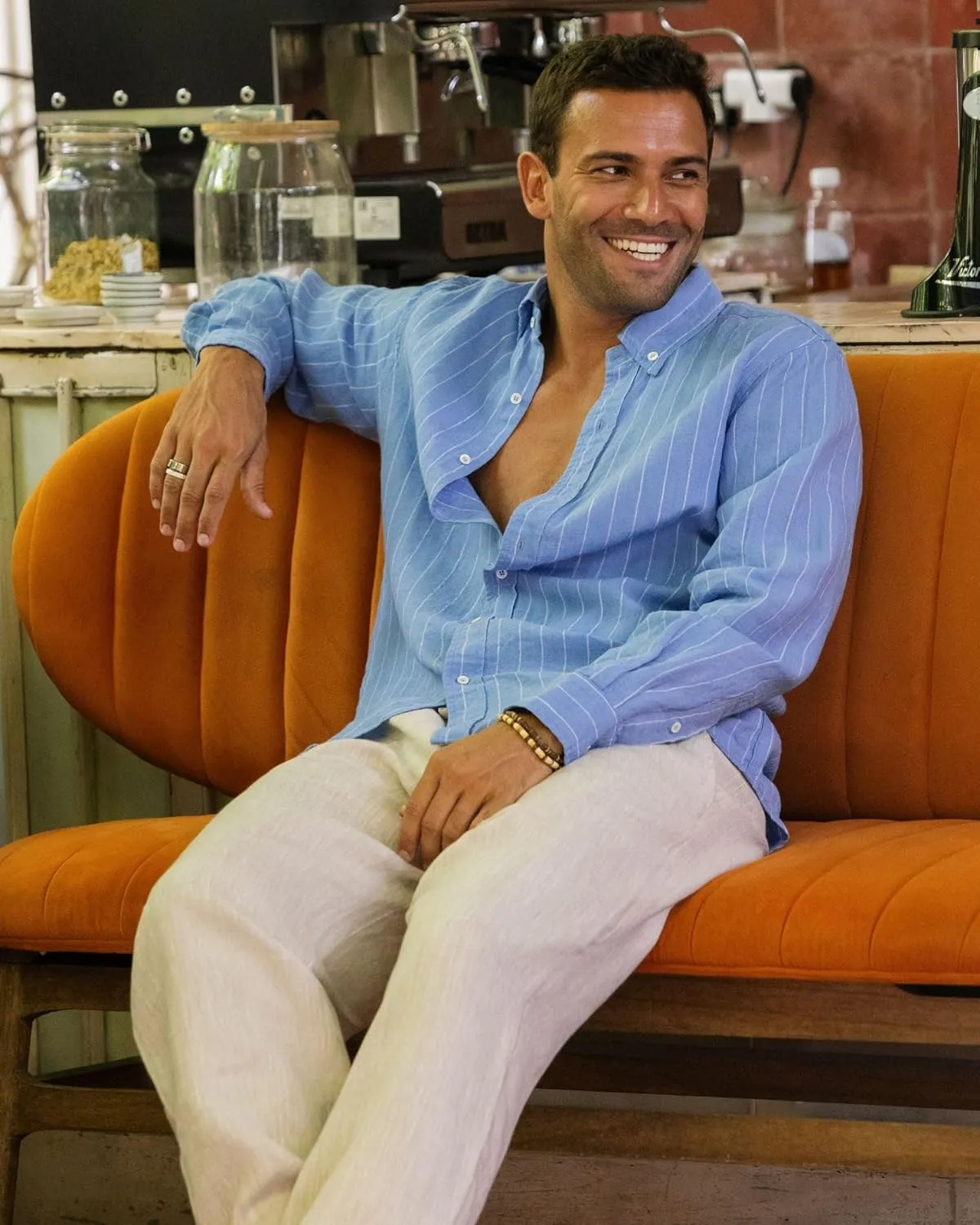 Magic Linen - Shirt Sintra, Linen Shirt for Men, Linen Lightweight Shirt, 100% Flax Linen Shirt, Classic Linen Shirt