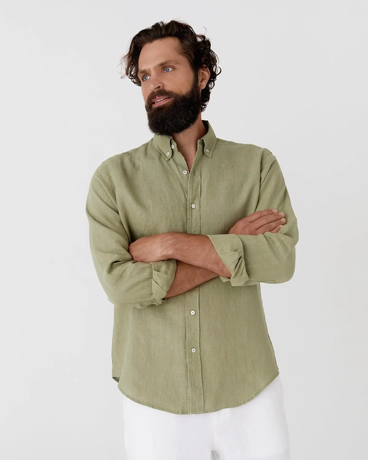 Magic Linen - Shirt Sintra, Linen Shirt for Men, Linen Lightweight Shirt, 100% Flax Linen Shirt, Classic Linen Shirt