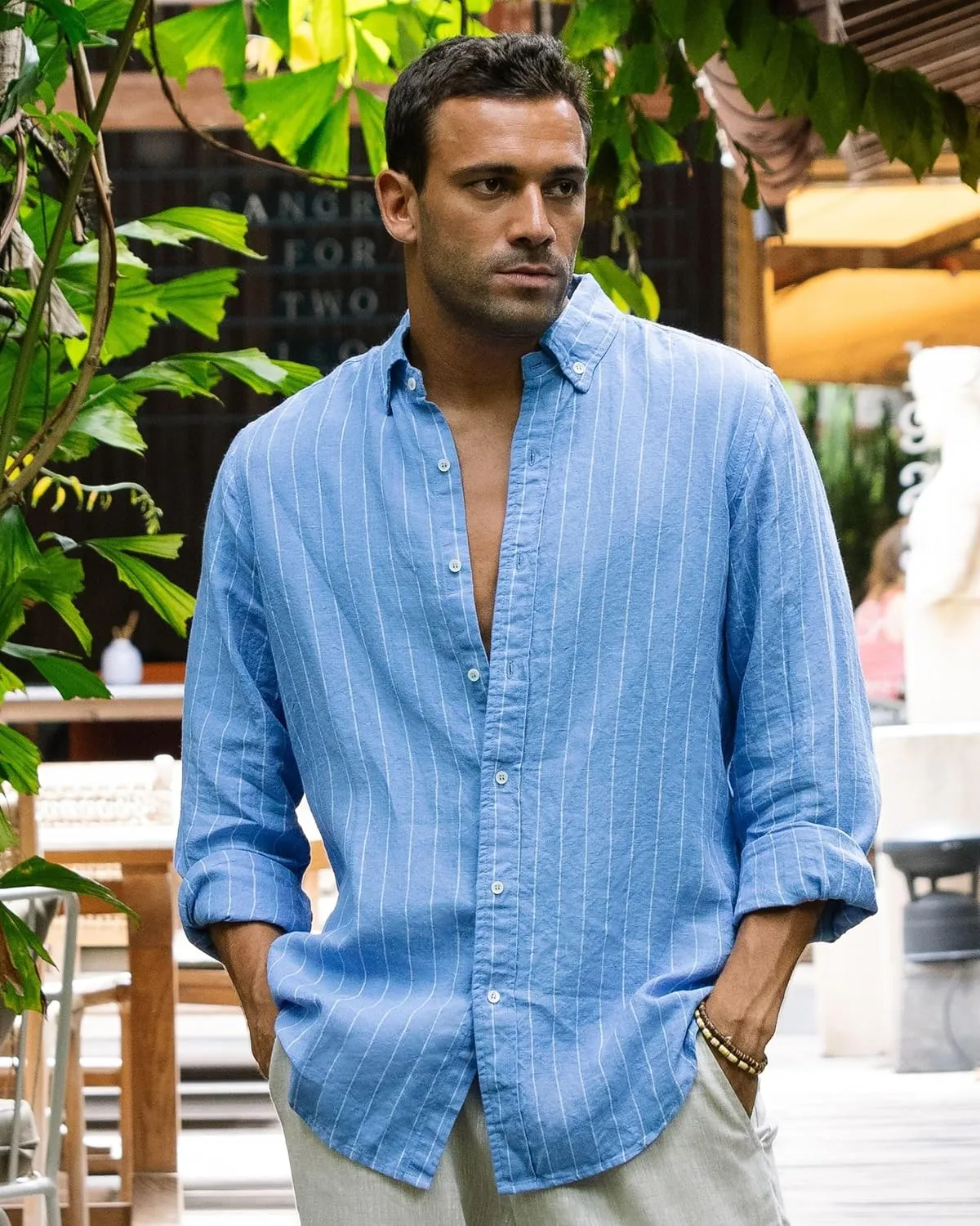 Magic Linen - Shirt Sintra, Linen Shirt for Men, Linen Lightweight Shirt, 100% Flax Linen Shirt, Classic Linen Shirt