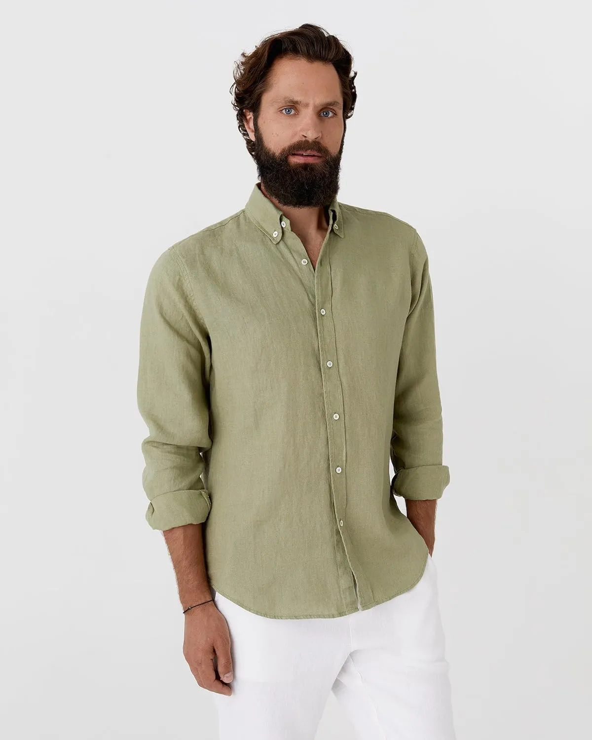Magic Linen - Shirt Sintra, Linen Shirt for Men, Linen Lightweight Shirt, 100% Flax Linen Shirt, Classic Linen Shirt