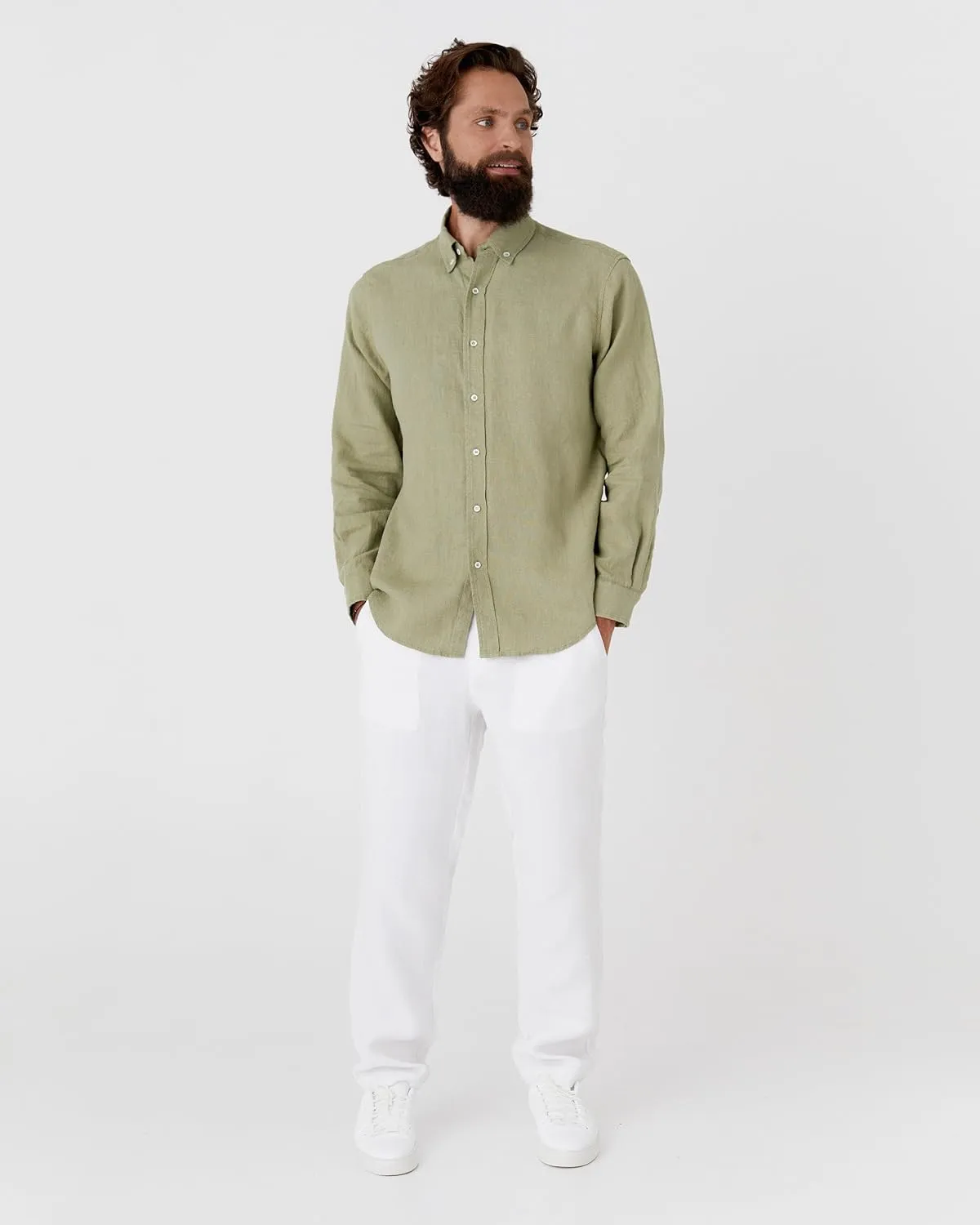 Magic Linen - Shirt Sintra, Linen Shirt for Men, Linen Lightweight Shirt, 100% Flax Linen Shirt, Classic Linen Shirt