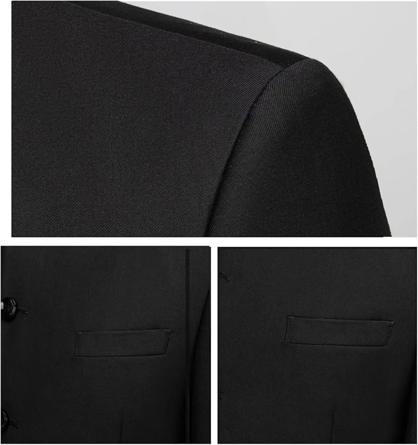 Maiyifu-GJ Men 2 Pieces Chinese Tunic Suit Mandarin Collar Blazer Set Button Jacket Pant Set Traditional Uniform Groom Dress