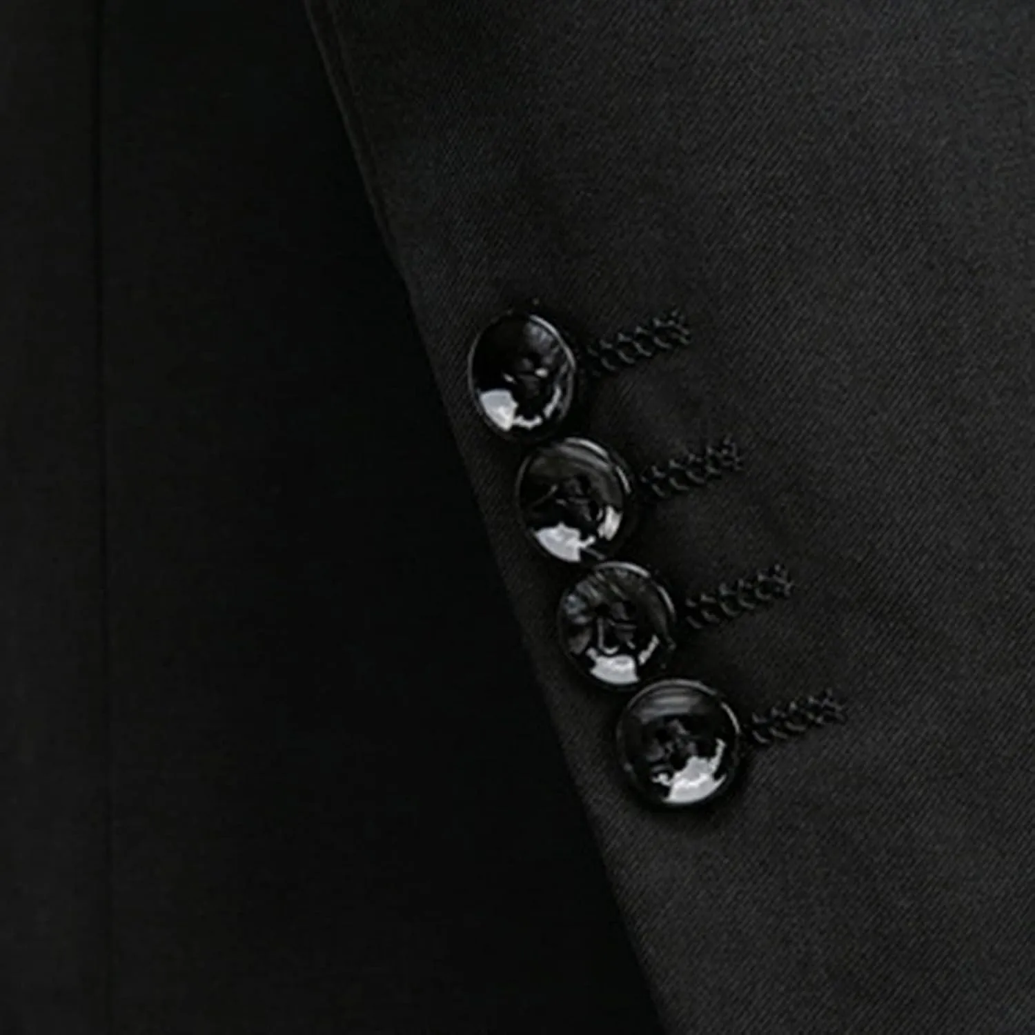 Maiyifu-GJ Men 2 Pieces Chinese Tunic Suit Mandarin Collar Blazer Set Button Jacket Pant Set Traditional Uniform Groom Dress