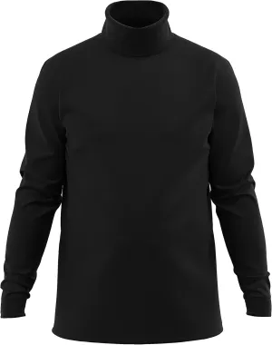 Maks Mens Casual Cotton Turtleneck Pullover Sweater Interlock Knit Combed Super-Soft Sweater