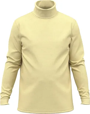 Maks Mens Casual Cotton Turtleneck Pullover Sweater Interlock Knit Combed Super-Soft Sweater