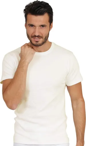 MaRe  Luxury Merino Wool Blend Men's Short Sleeve T-Shirt. Proudly Made in Italy.