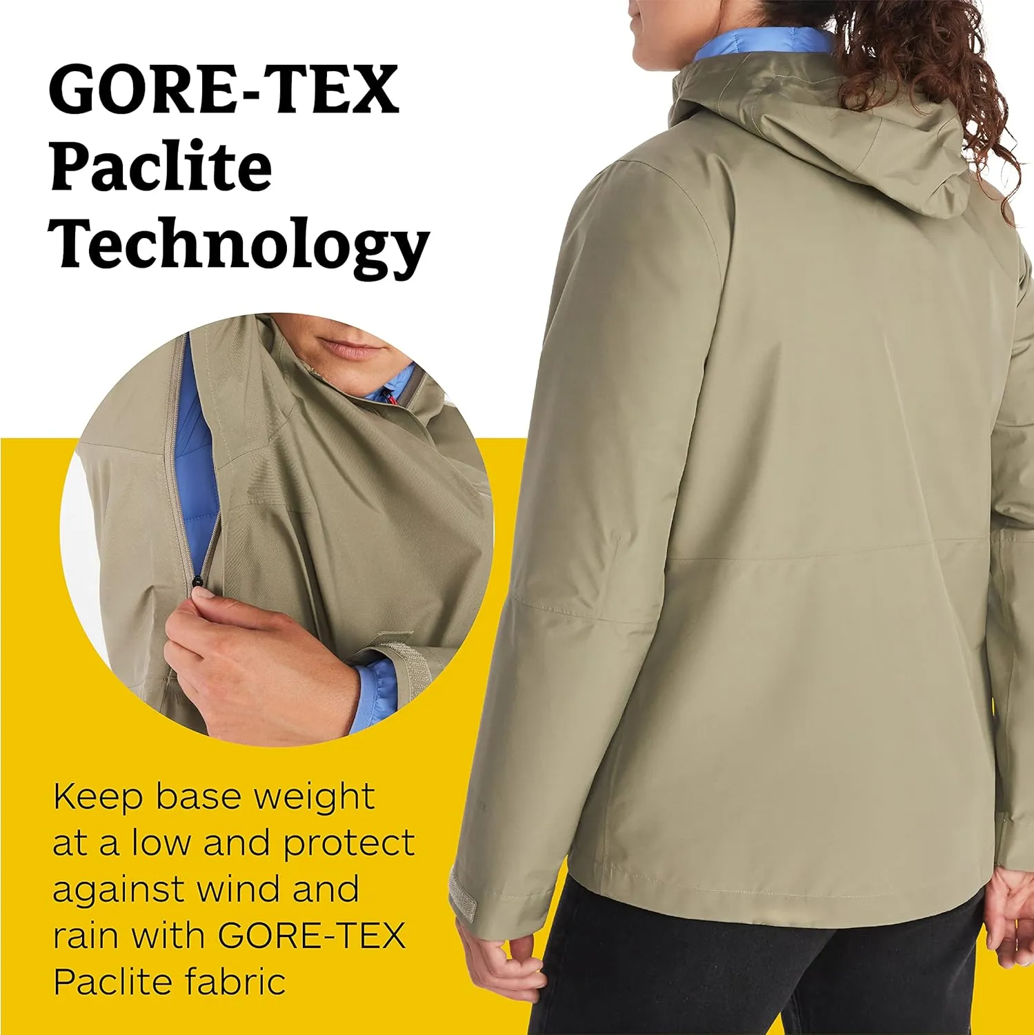 MARMOT Women's GORE-TEX Minimalist Rain Jacket - Packable, Breathable, Durable Wind & Water Protection