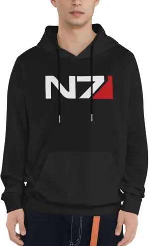 Mass Effect Men'S Cotton Hoodie Pullover Hoodie Cotton Sweater With Pocket