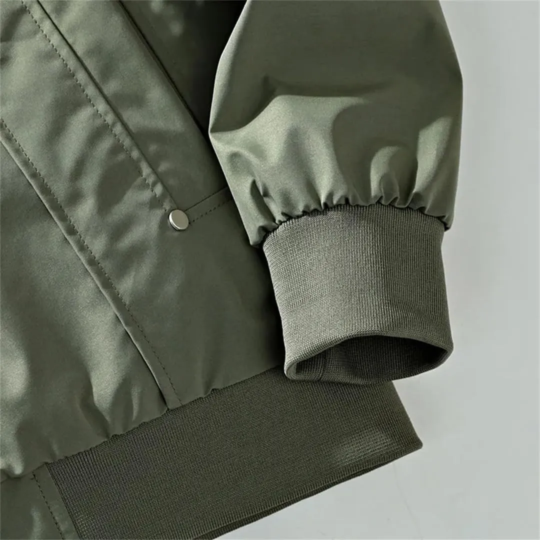 Men Spring Plus Size Baseball Collar Jacket All Uniform Windbreaker Zipper Baseball Coat