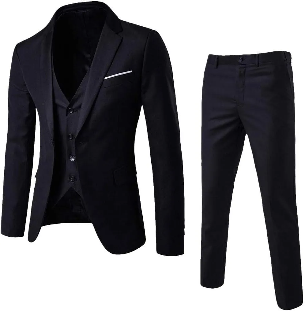 Men Suits Slim 3 Suit Business Wedding Party Jacket Vest & Pants Coat Wedding Suit Men Suits Mens Formal Mens Formal