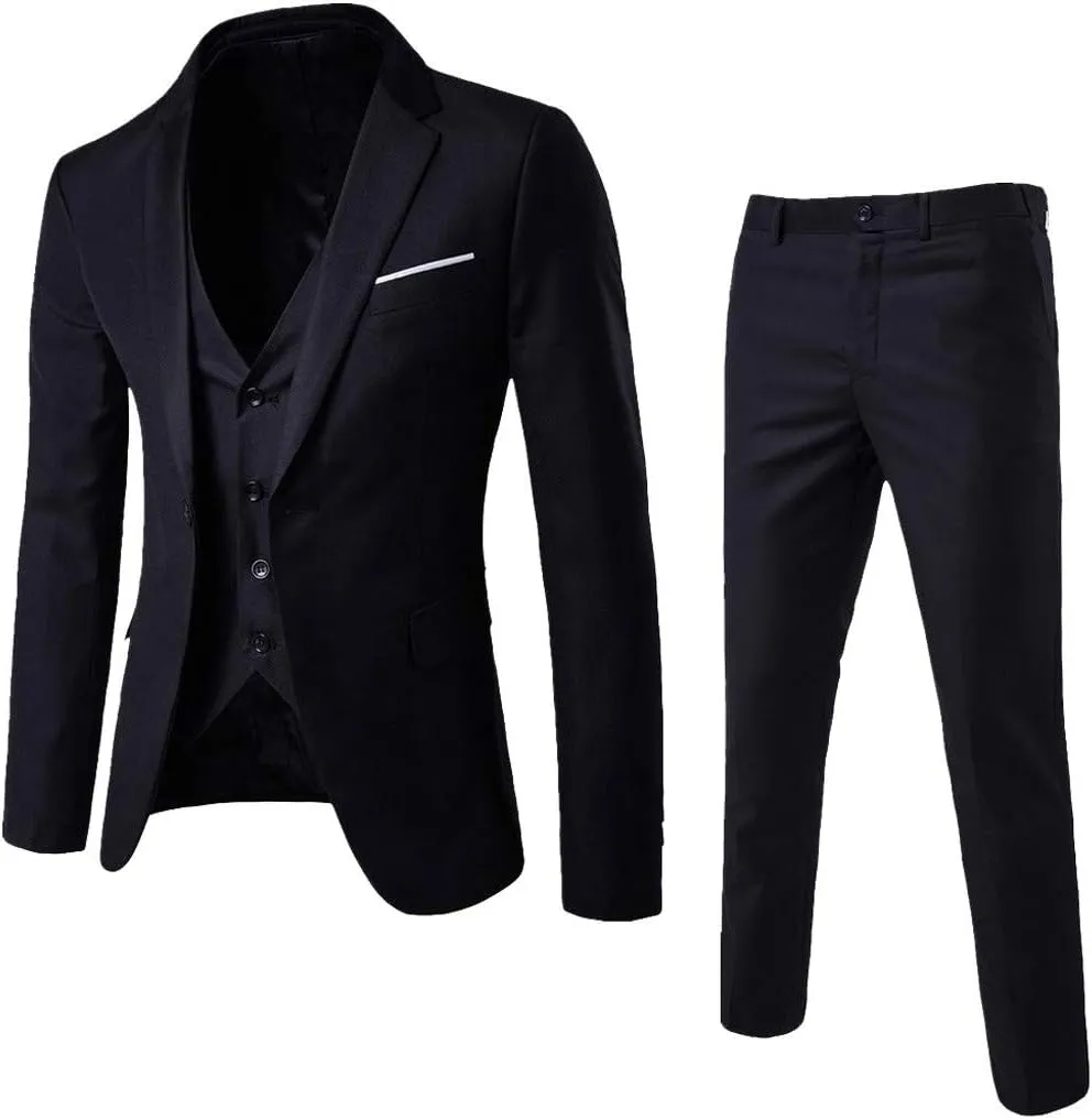 Men Suits Slim 3 Suit Business Wedding Party Jacket Vest & Pants Coat Wedding Suit Men Suits Mens Formal Mens Formal