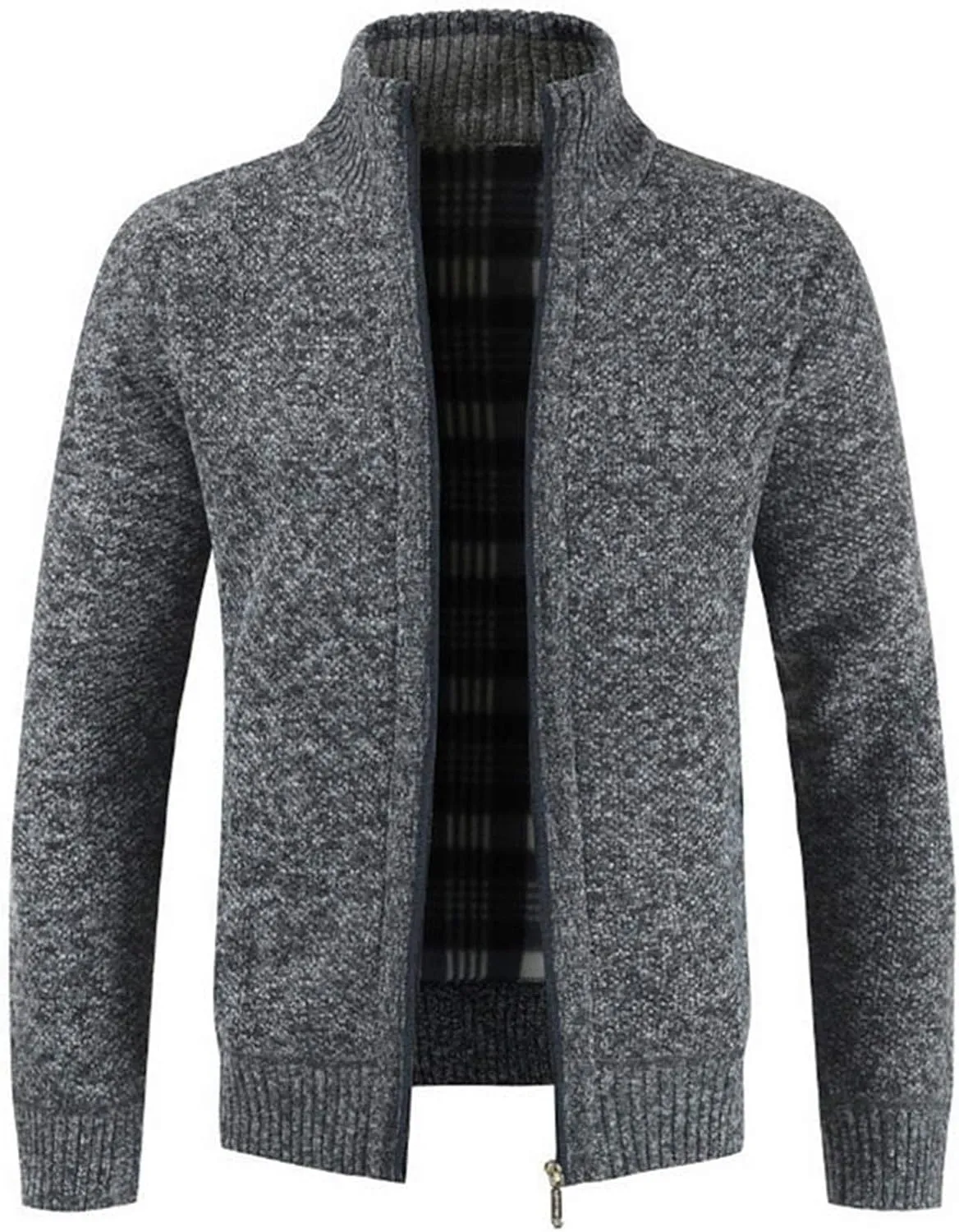 Men Thick Sweater Cardigan Slim Fit Knitwear Outerwear Warm Winter Sweater Jumper