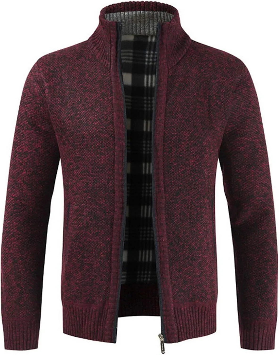 Men Thick Sweater Cardigan Slim Fit Knitwear Outerwear Warm Winter Sweater Jumper