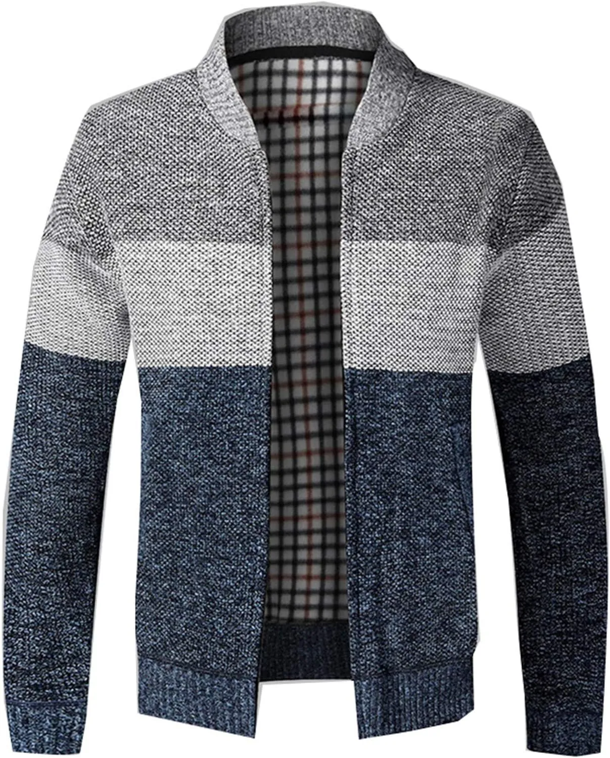 Men Thick Sweater Cardigan Slim Fit Knitwear Outerwear Warm Winter Sweater Jumper