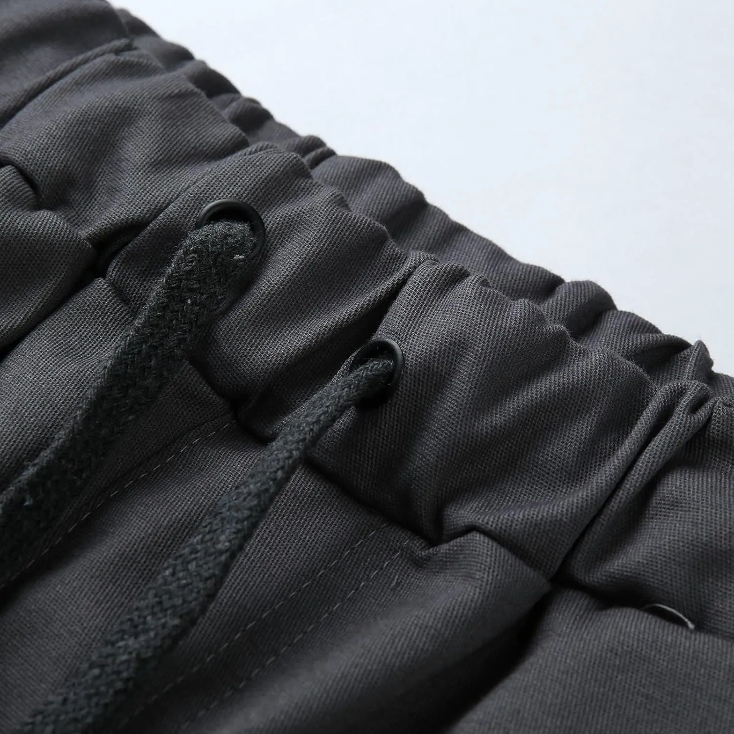 Mens 2023 Fashion Joggers Drawstring Waist Pants Sport Sweatpants Work Sports Loose Fit Hiking Trousers with Pockets