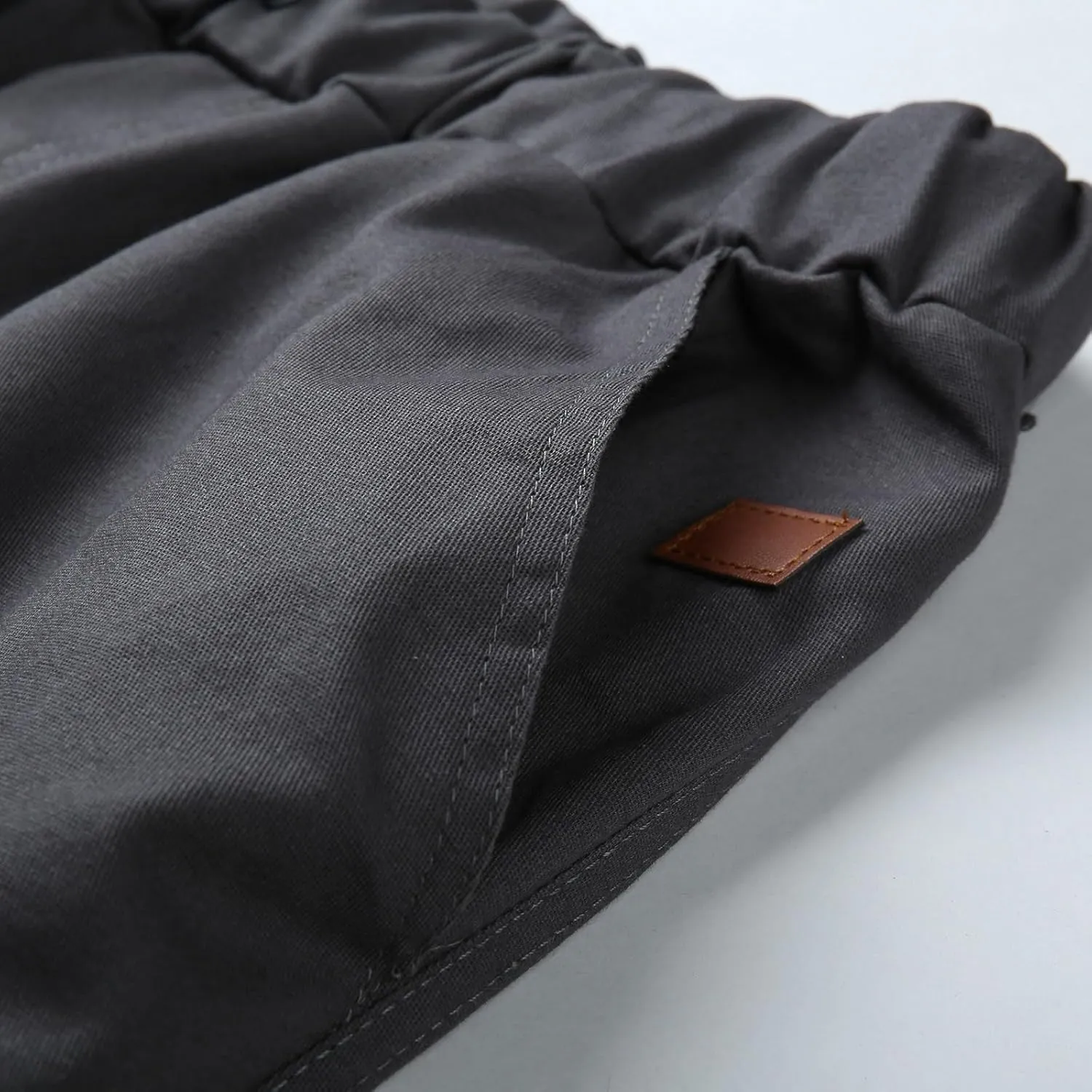Mens 2023 Fashion Joggers Drawstring Waist Pants Sport Sweatpants Work Sports Loose Fit Hiking Trousers with Pockets