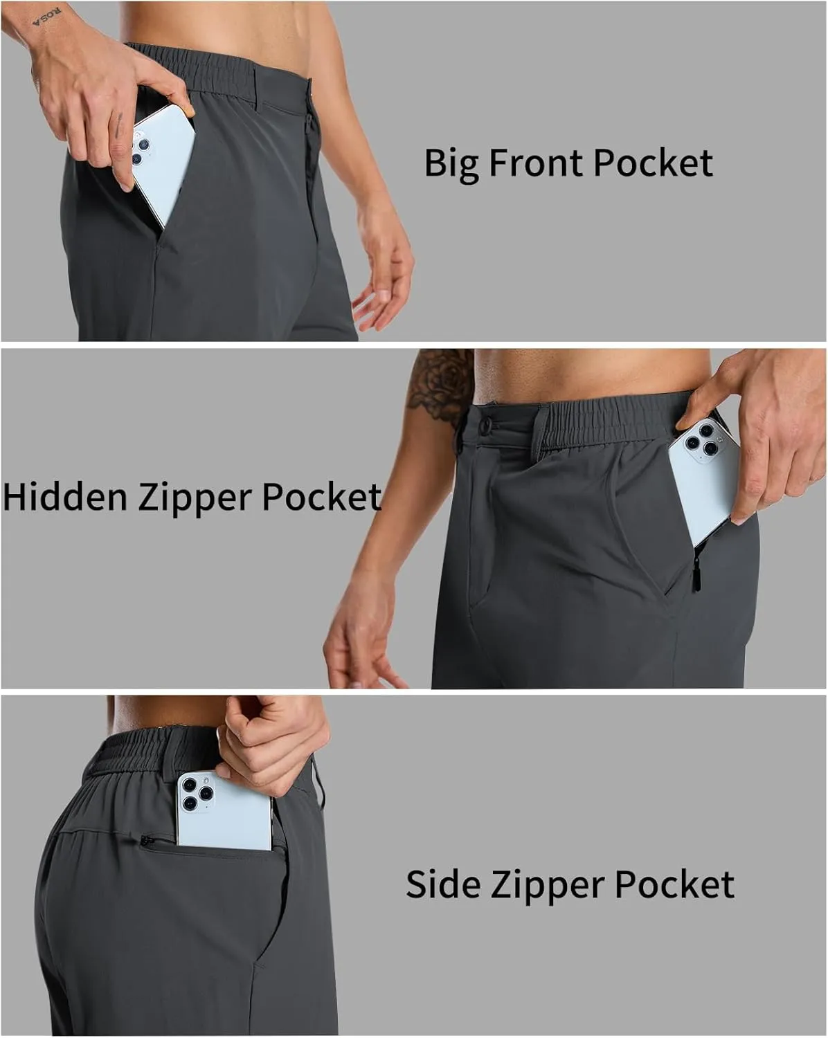 Mens 7 inch Golf Pants