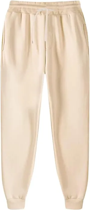 Men's Autumn Winter Pants Color Trousers Drawstring Athletic Joggers Sweatpants Outdoor Wearing Pants with Pockets