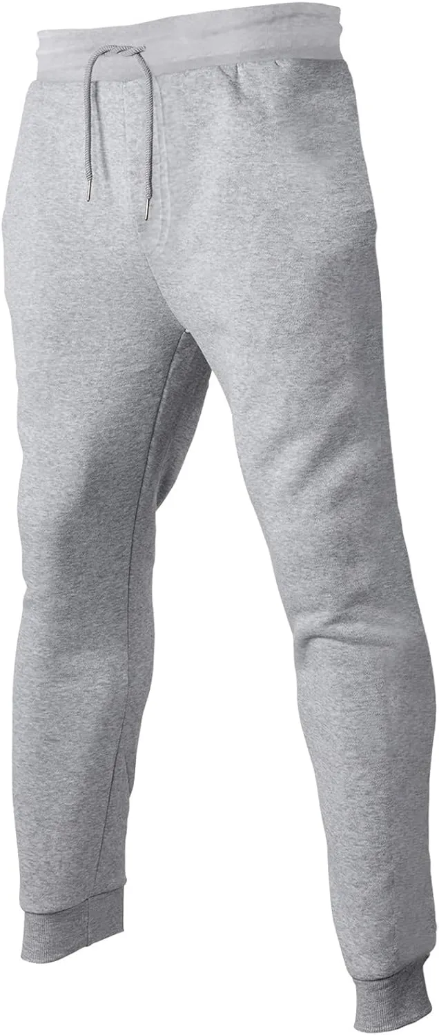 Men's Baggy Sweatpants Drawstring Waist Tapered Leg Joggers Lightweight Workout Lounge Pants with Pockets S-4XL