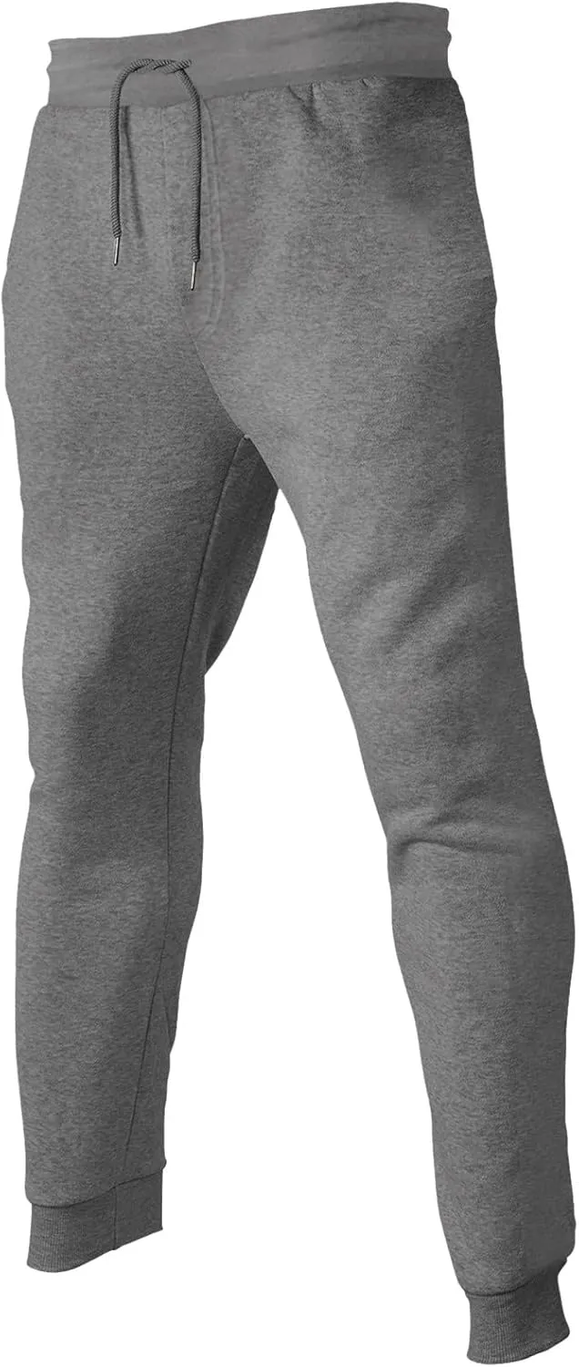 Men's Baggy Sweatpants Drawstring Waist Tapered Leg Joggers Lightweight Workout Lounge Pants with Pockets S-4XL
