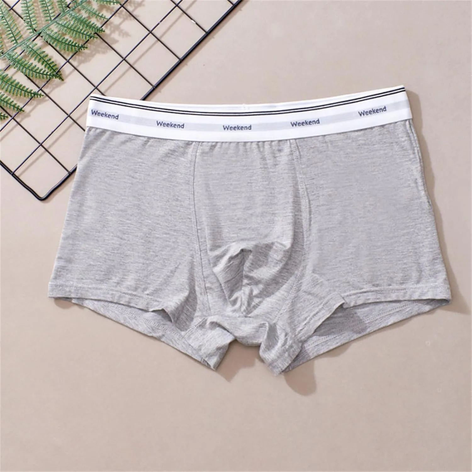 Mens Boxer Briefs Underwear Pack Low Rise Breathable Comfortable Separate Pouch Underwear Performance Panties Shorts