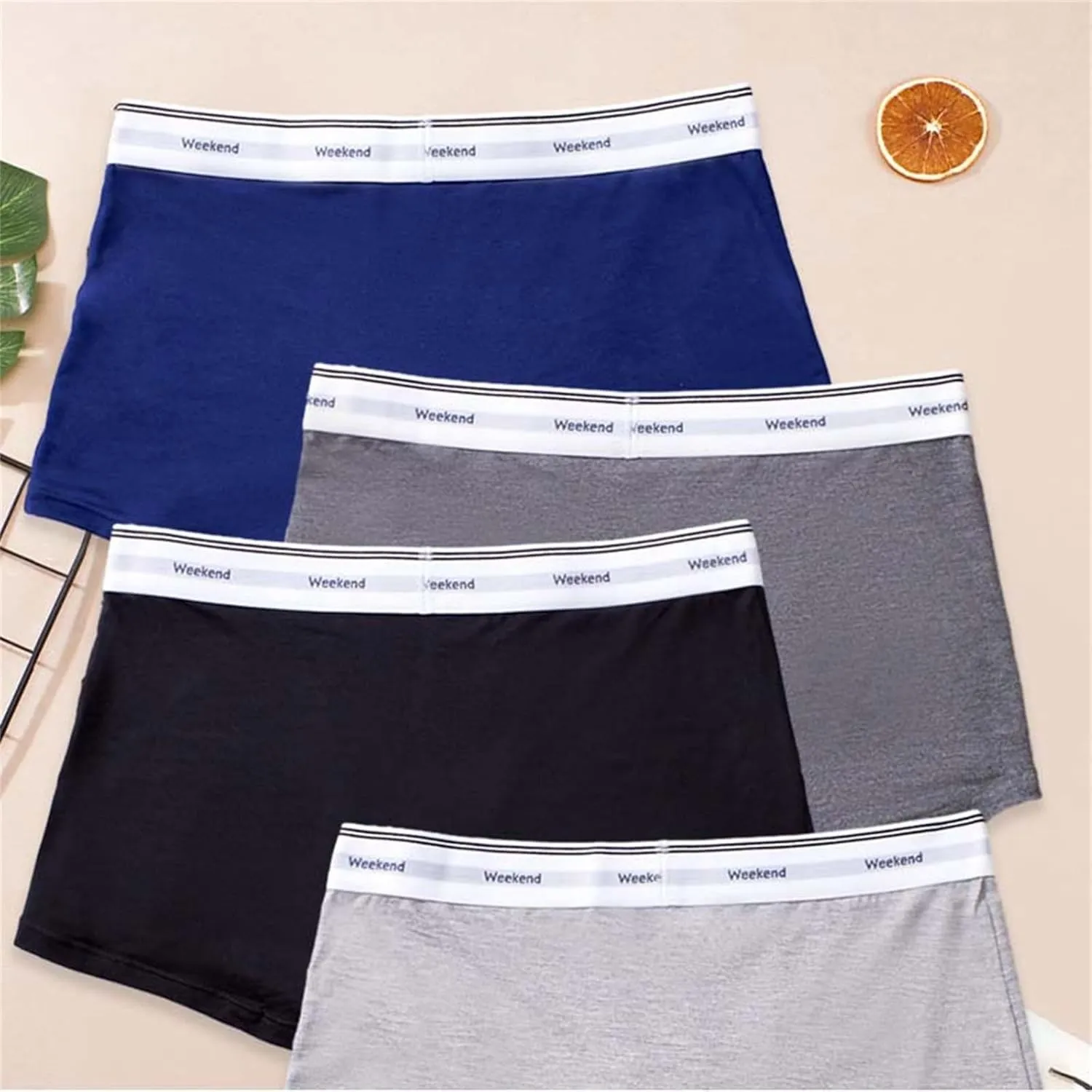 Mens Boxer Briefs Underwear Pack Low Rise Breathable Comfortable Separate Pouch Underwear Performance Panties Shorts