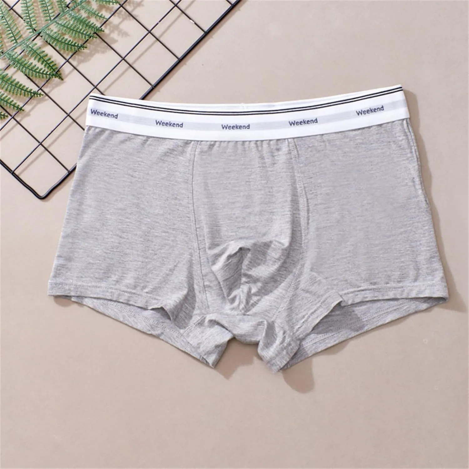 Mens Boxer Briefs Underwear Pack Low Rise Breathable Comfortable Separate Pouch Underwear Performance Panties Shorts