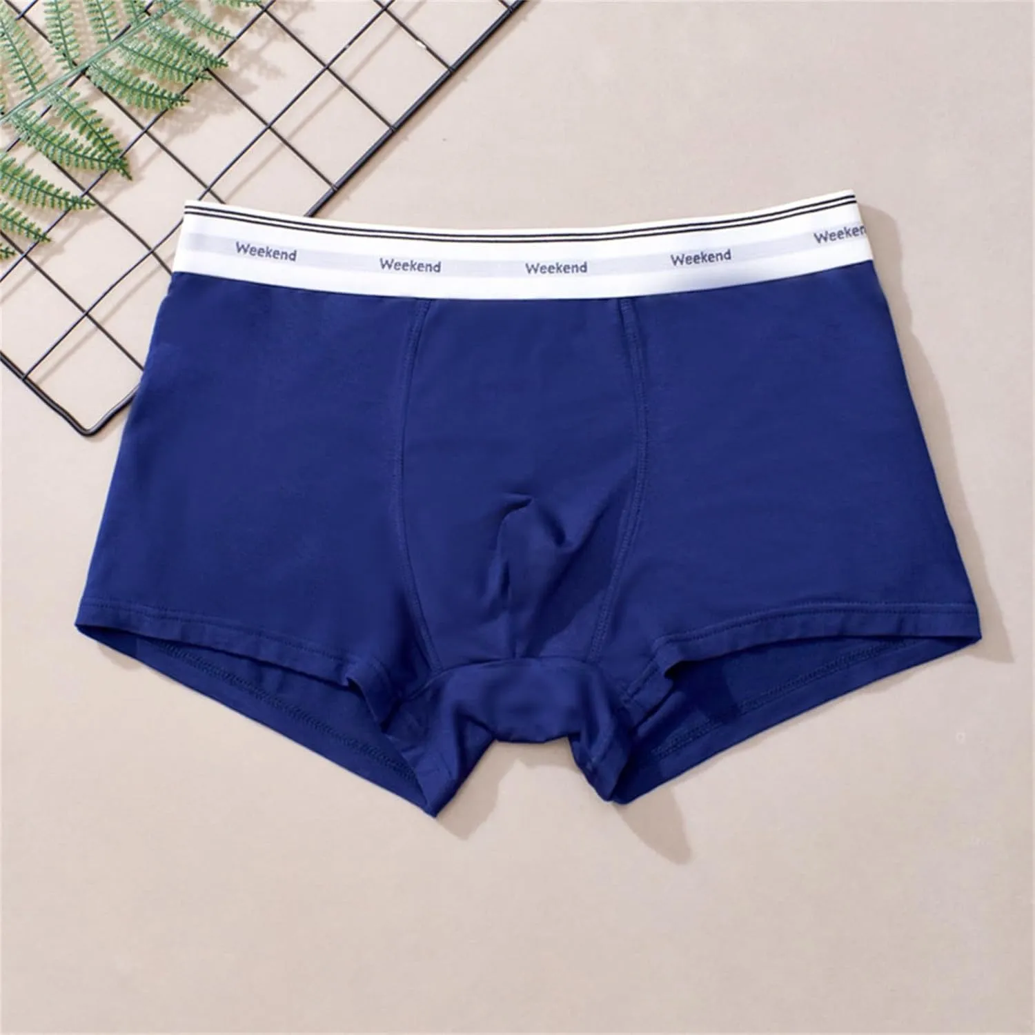 Mens Boxer Briefs Underwear Pack Low Rise Breathable Comfortable Separate Pouch Underwear Performance Panties Shorts