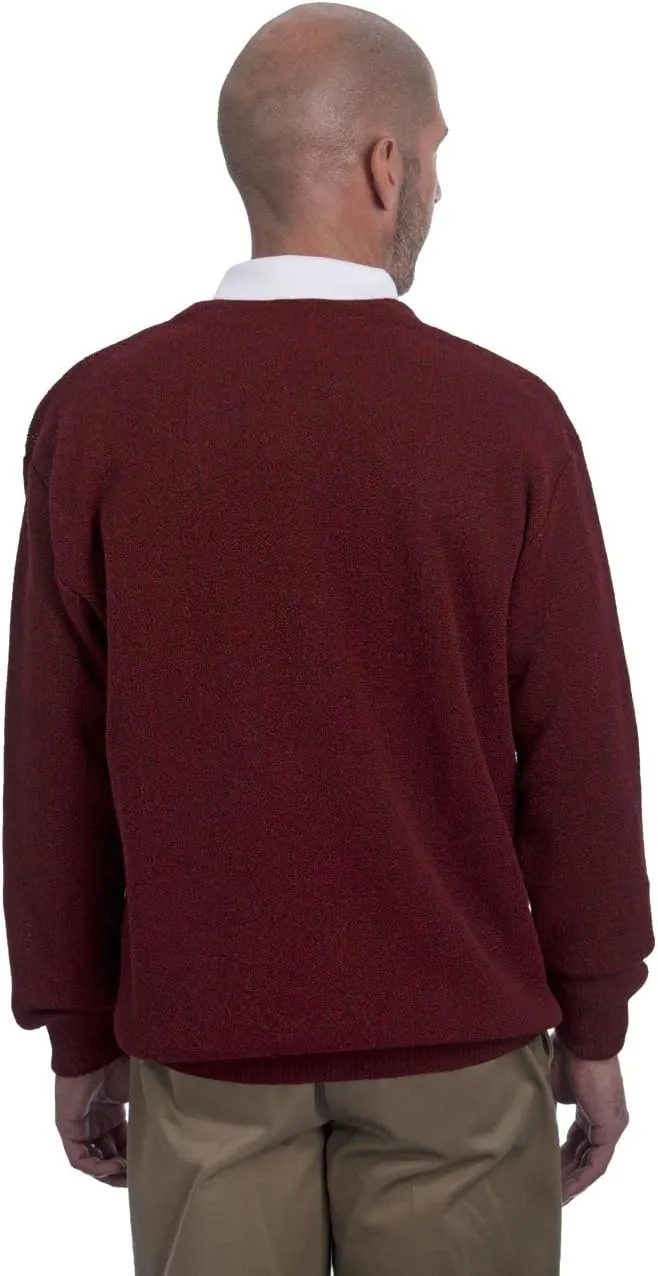 Men's Button Down Golf Cardigan Sweater with Pockets - 100% Alpaca Wool