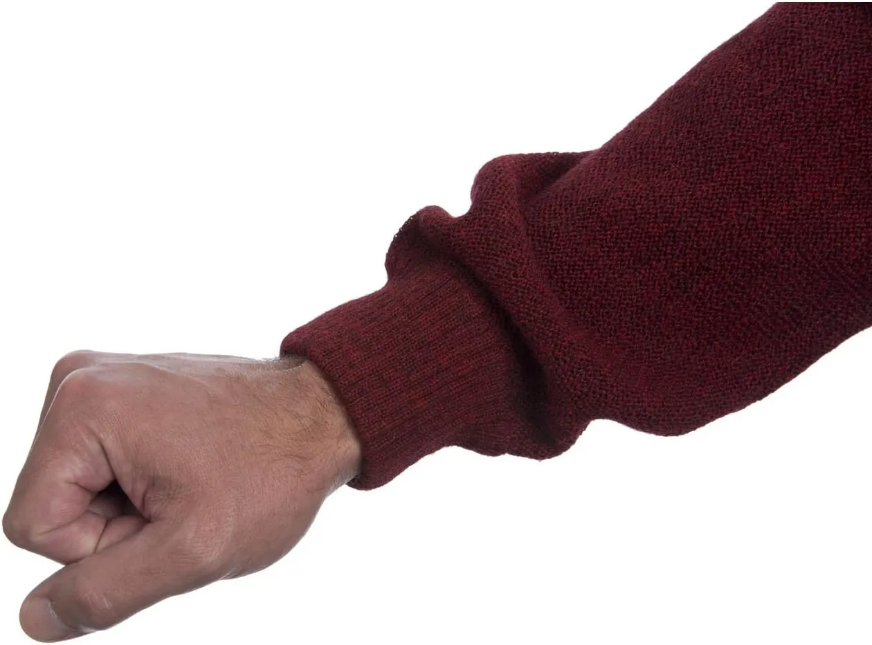 Men's Button Down Golf Cardigan Sweater with Pockets - 100% Alpaca Wool