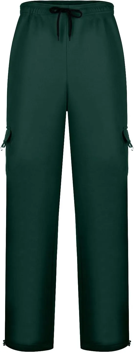 Mens Cargo Pants Casual Joggers, Big and Tall Athletic Pants Cotton Loose Baggy Pants, Straight Leg Sweatpants